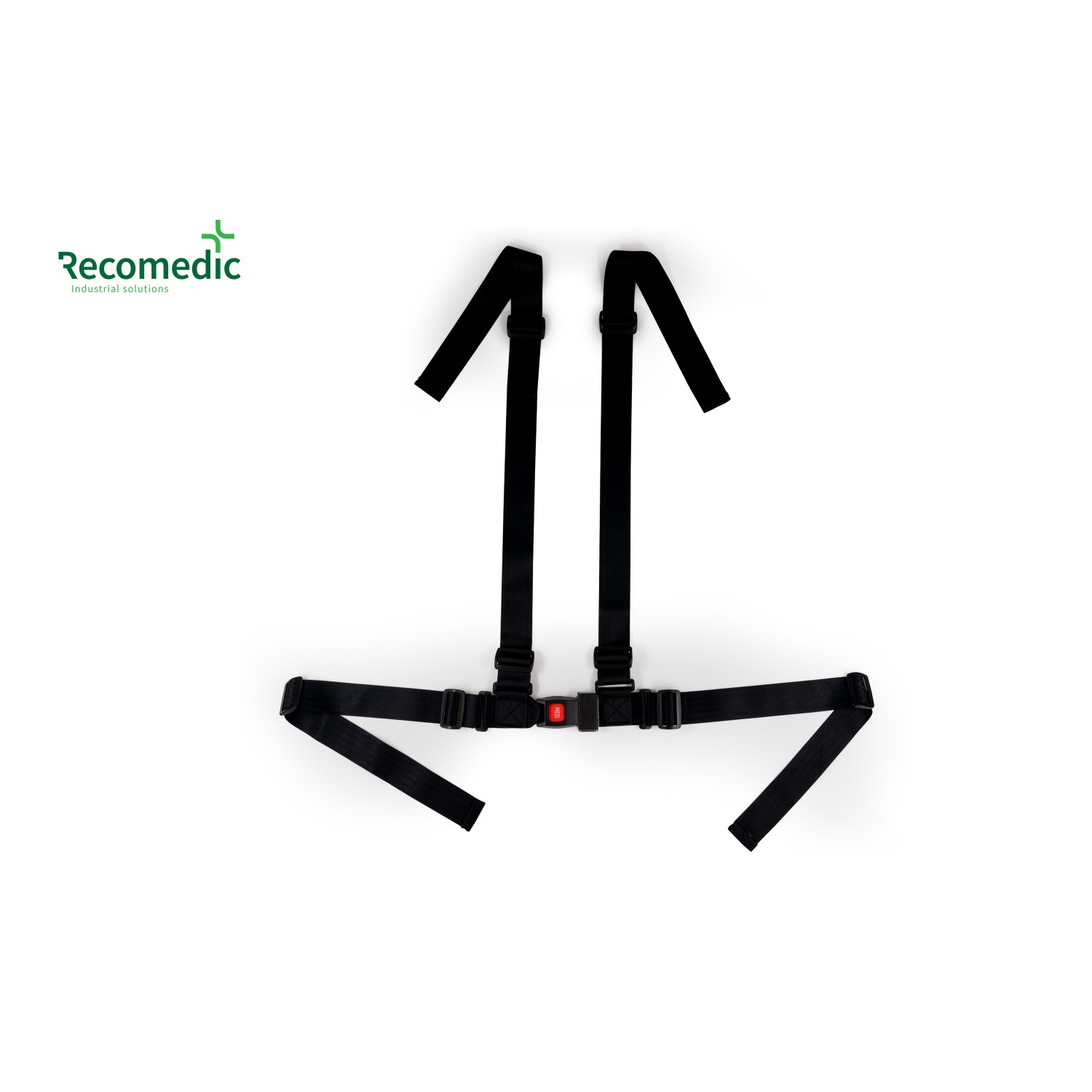 Pasy, uprzęże, kamizelki bezpieczeństwa do wózków inwalidzkich Recomedic PB-2''-4P-D-100/80