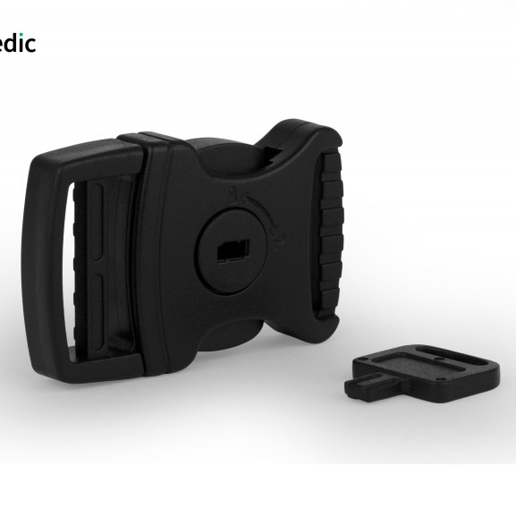 Pasy, uprzęże, kamizelki bezpieczeństwa do wózków inwalidzkich Recomedic PB-PRESS-34-LOCK