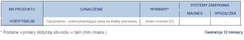 Pasy, uprzęże, kamizelki bezpieczeństwa do wózków inwalidzkich Winncare WINN’SAVE na klatkę piersiową