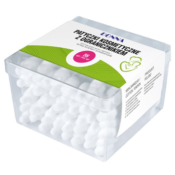 Patyczki kosmetyczne Paso-Trading z ogranicznikiem