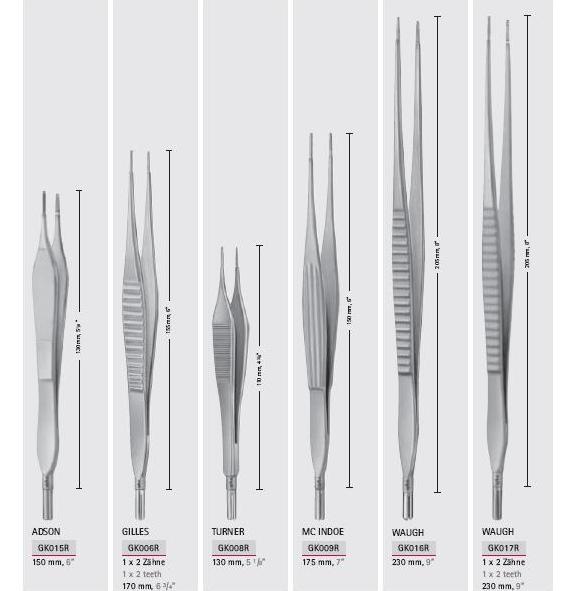 Pęsety elektrochirurgiczne B.Braun Pęsety monopolarne