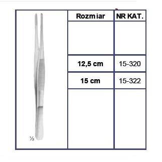 Pęsety (pincety) chirurgiczne i zabiegowe Sintraco Anatomiczna