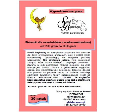 Pieluchy dla wcześniaków Small Beginnings 21 A ( S )