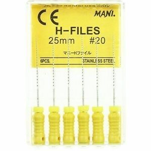 Pilniki endodontyczne Mani H-FILES