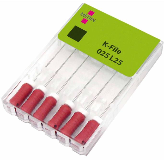 Pilniki endodontyczne Medin typ K