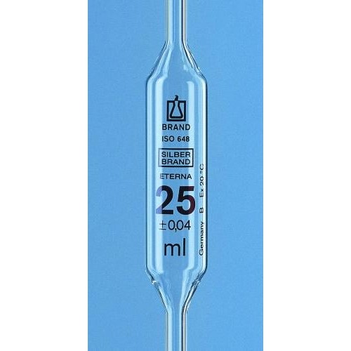 Pipety szklane BRAND AR-Glas klasa B brązowa podz. z 1kreską