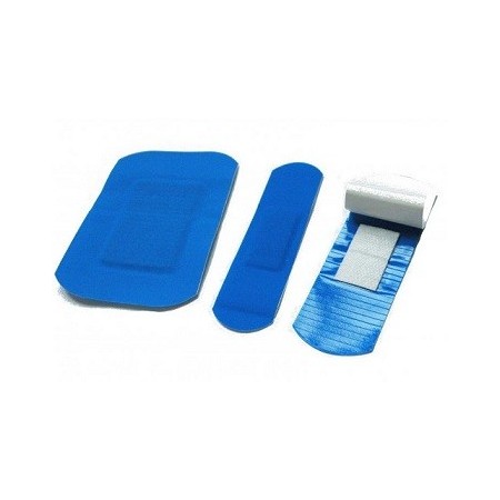 Plastry w paskach B/D Plastry wykrywalne niebieskie