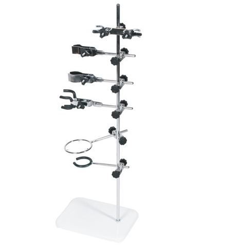 Płyty i stopki do statywów laboratoryjnych Warmet statyw z wyposażeniem