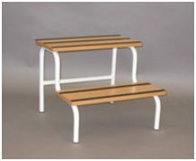 Podesty szpitalne - medyczne (stopnie do badań) Metalowiec sp. z o.o. Podest podwójny