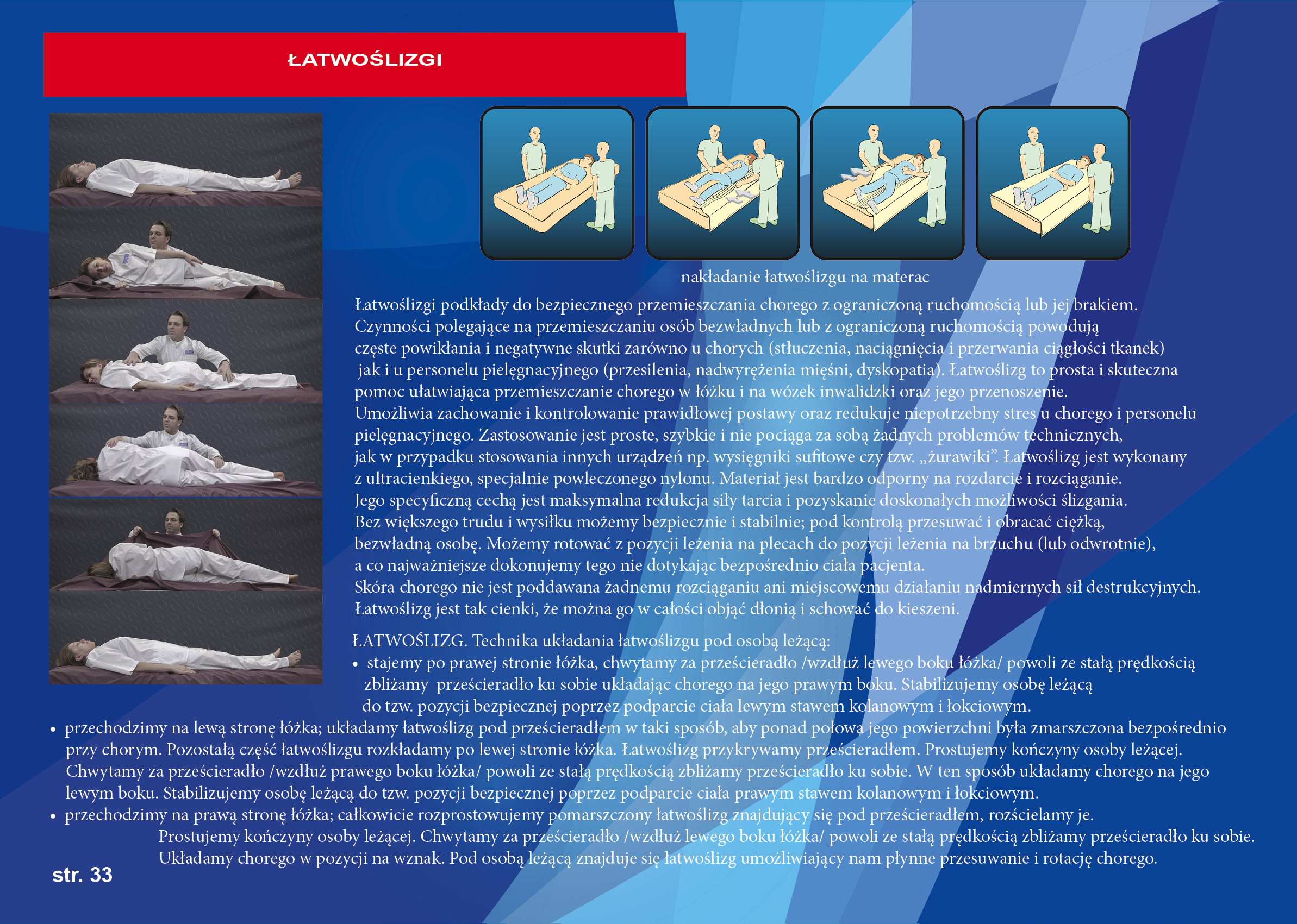 Podkłady ślizgające się w jednym kierunku Revita LubriMED