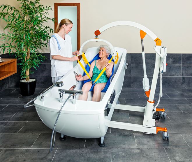 Podnośniki transportowo - kąpielowe jezdne Beka Hospitec GmbH CARLO Classic