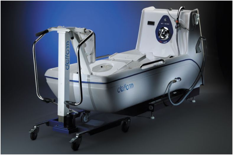 Podnośniki transportowo - kąpielowe jezdne DELTOM WSH/E - 140