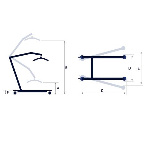 Podnośniki transportowo - kąpielowe jezdne Winncare WINN’MOTION 175