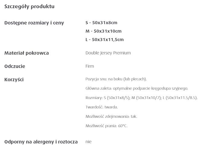 Poduszki ortopedyczne Tempur Original