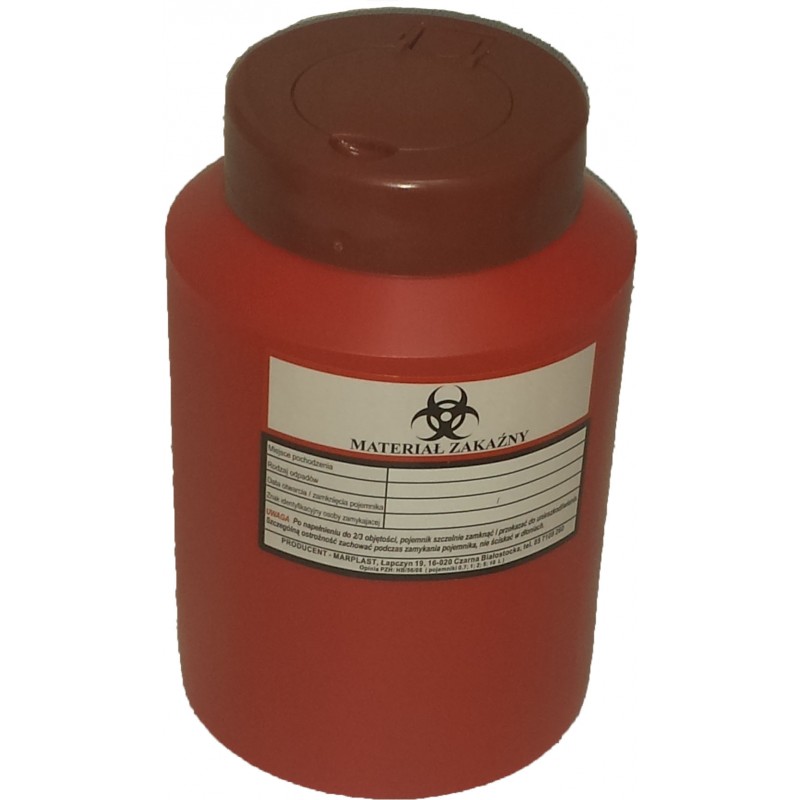 Pojemniki na odpady medyczne B/D 1L, 2L, 3,5L