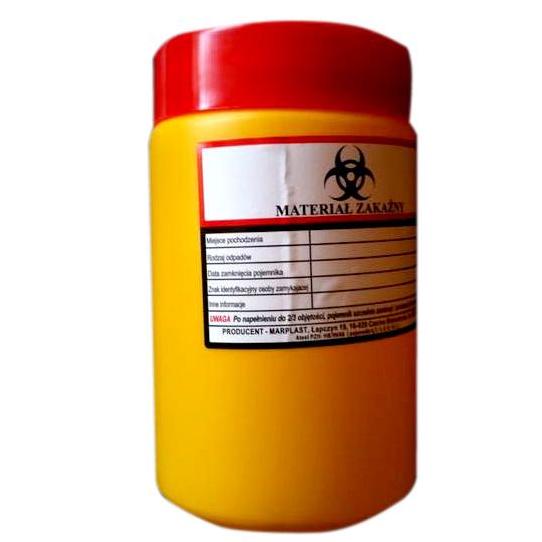 Pojemniki na odpady medyczne Marplast pojemnik na zużyte igły