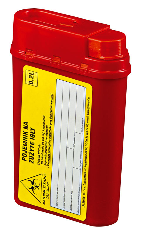 Pojemniki na odpady medyczne PLASPOL pojemniki