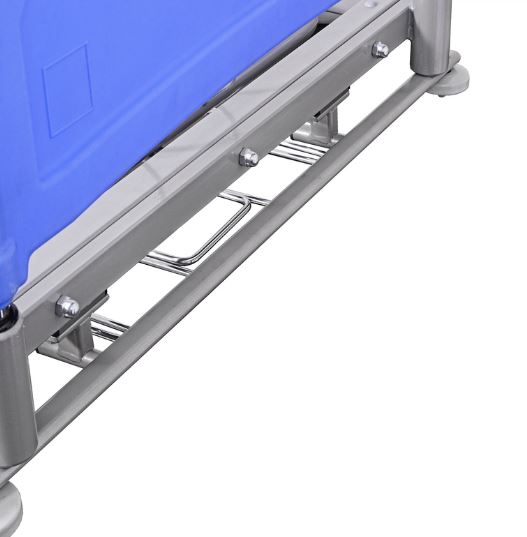 Półki do łóżek medycznych Metalowiec sp. z o.o. Wysuwana pólka na pościel