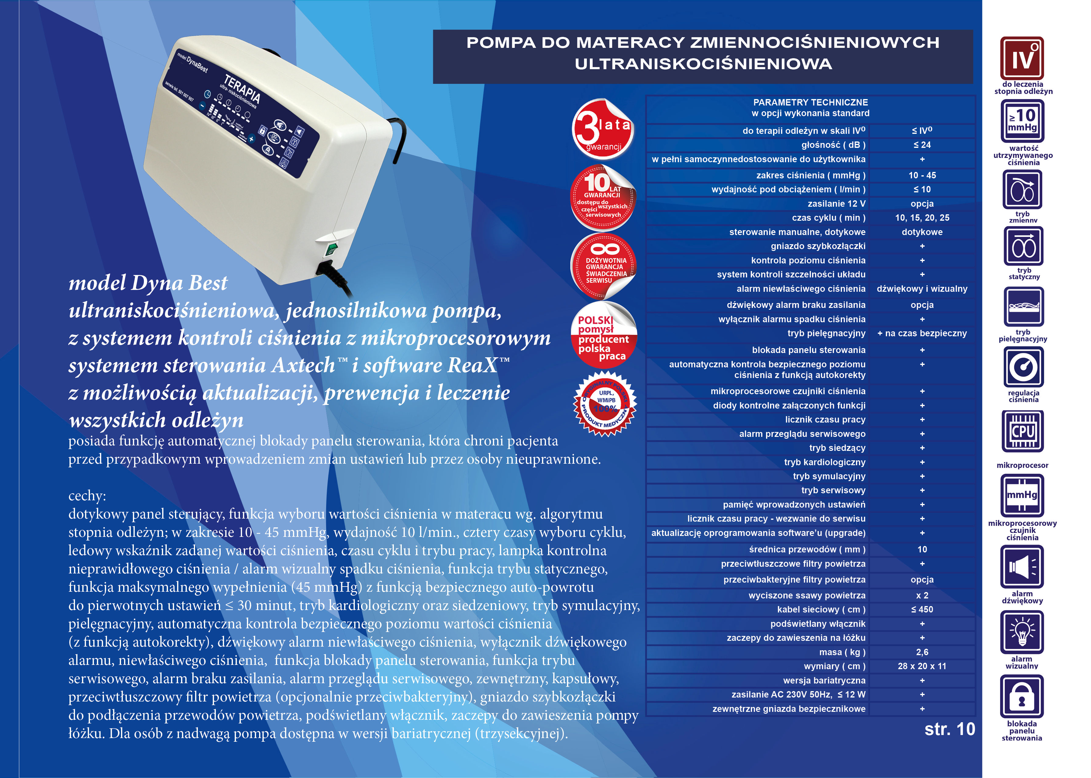 Pompy do materaców zmiennociśnieniowych Revita Dyna Best