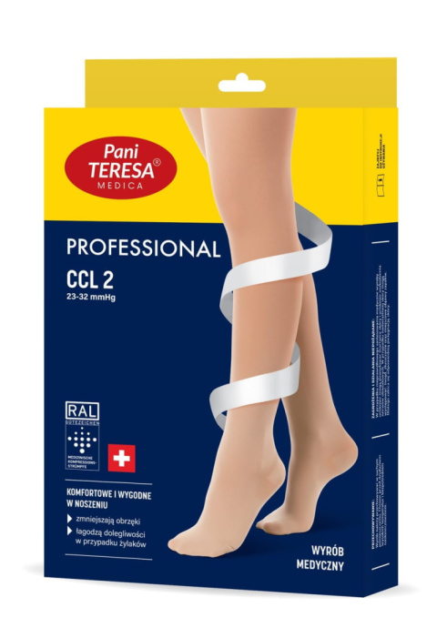 Pończochy uciskowe Pani Teresa Medica CCL 2 Professional (S Plus)