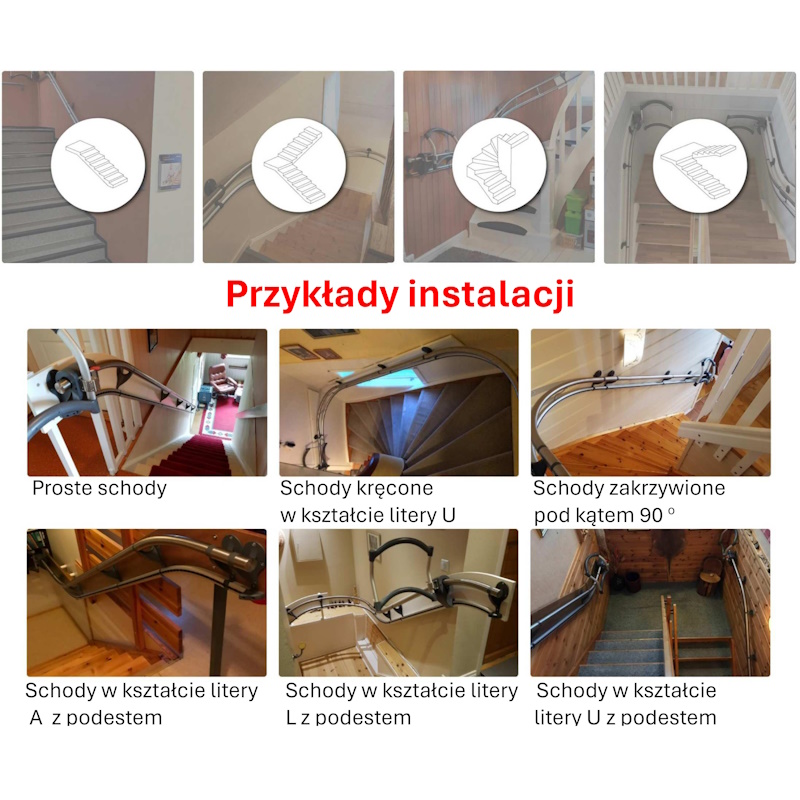 Poręcze do wchodzenia po schodach dla niepełnosprawnych TOPRO Step AssiStep