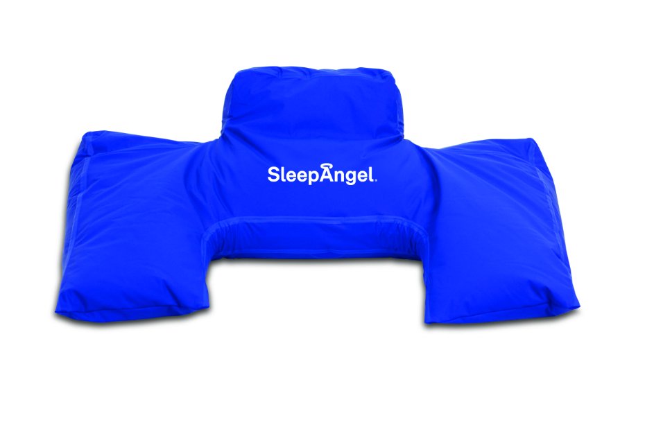 Pozycjonery i podkładki przeciwodleżynowe SleepAngel w kształcie oparcia