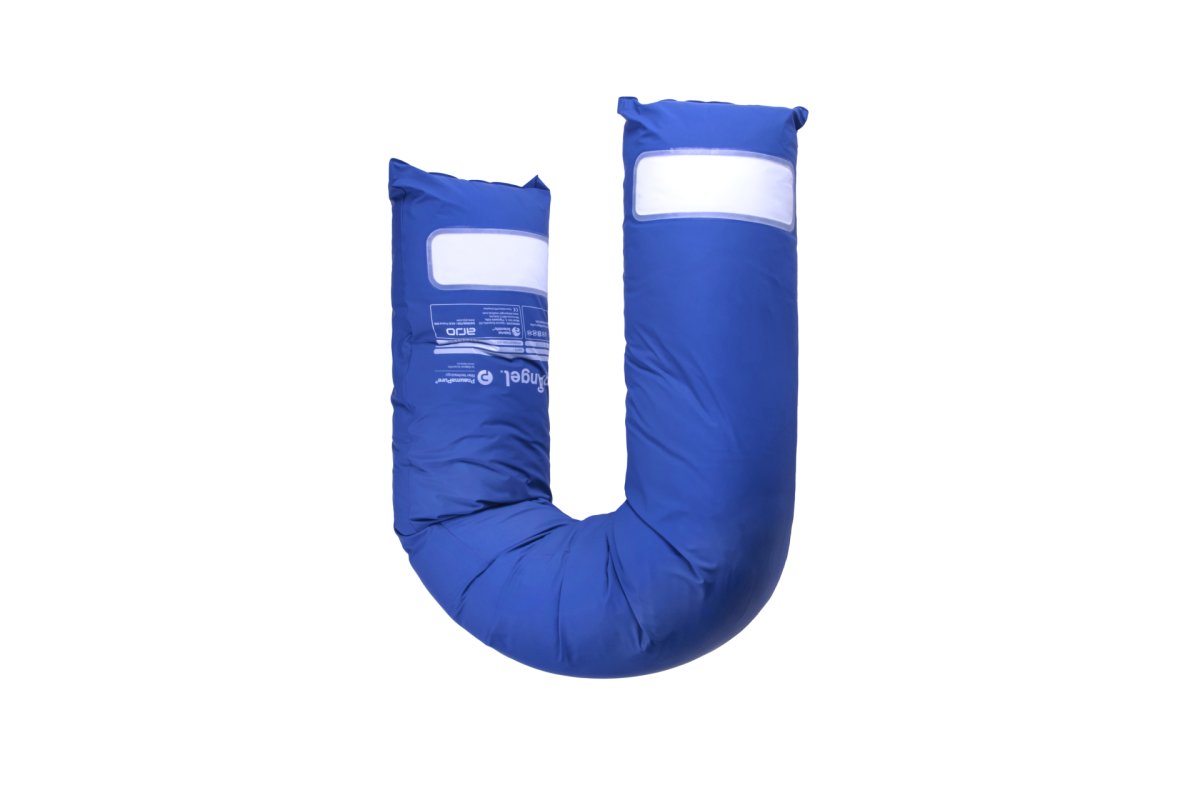 Pozycjonery i podkładki przeciwodleżynowe SleepAngel w kształcie półksiężyca