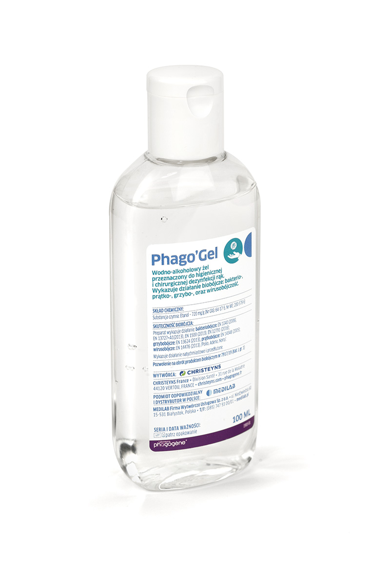 Preparaty do dezynfekcji rąk i skóry Christeyns Phago'Gel