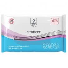 Preparaty do dezynfekcji rąk i skóry MEDISEPT chusteczki