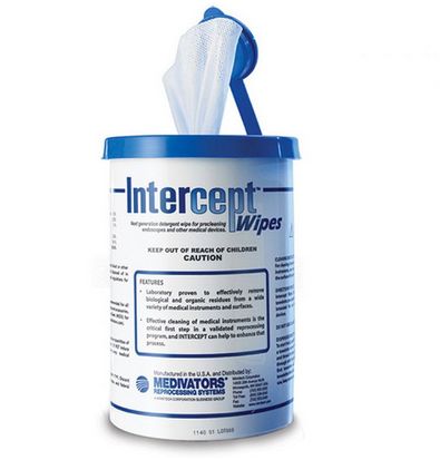 Preparaty do manualnego mycia narzędzi Medivators Intercept chusteczki