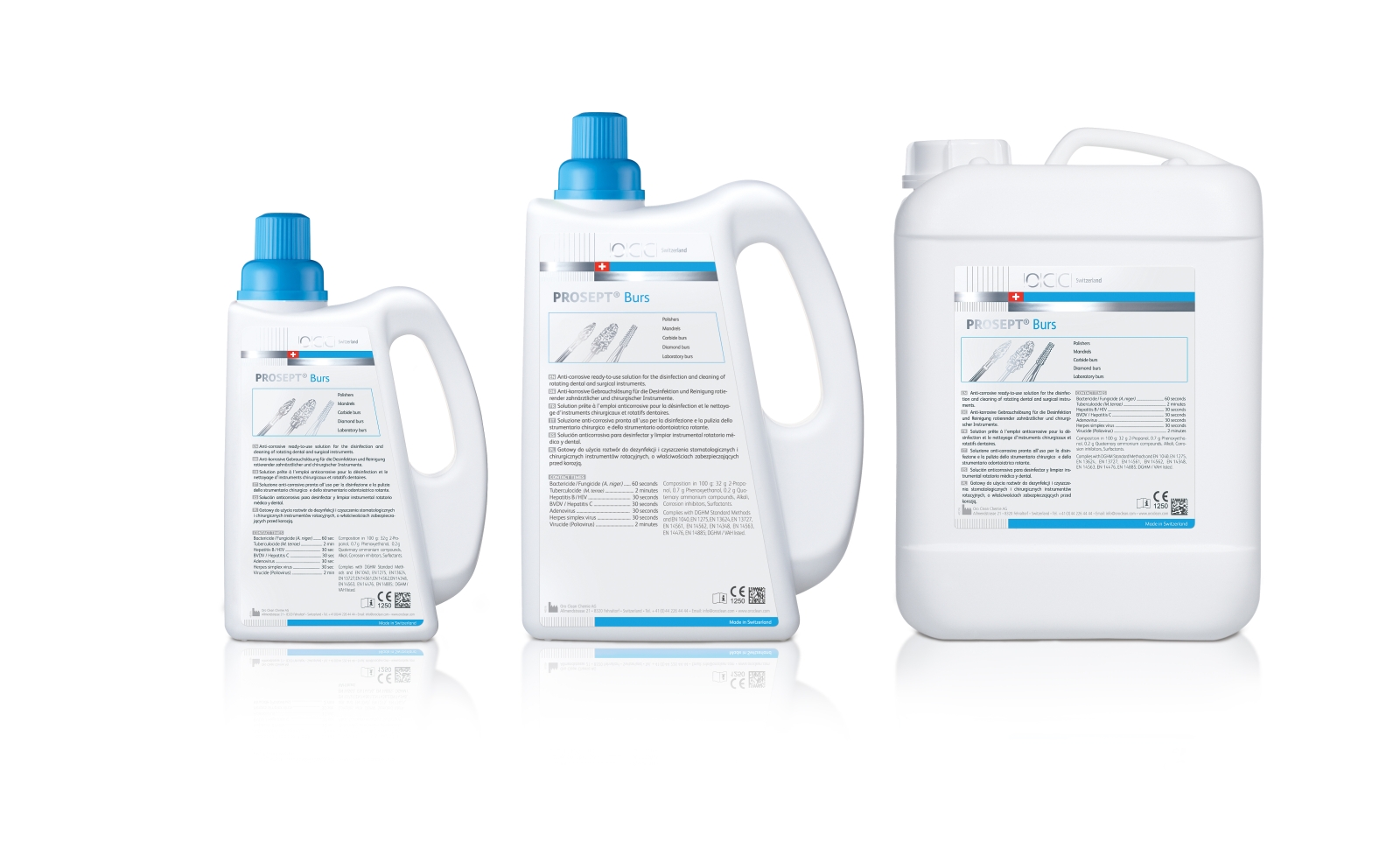 Preparaty do manualnej dezynfekcji narzędzi i wyrobów medycznych OCC Switzerland PROSEPT Burs