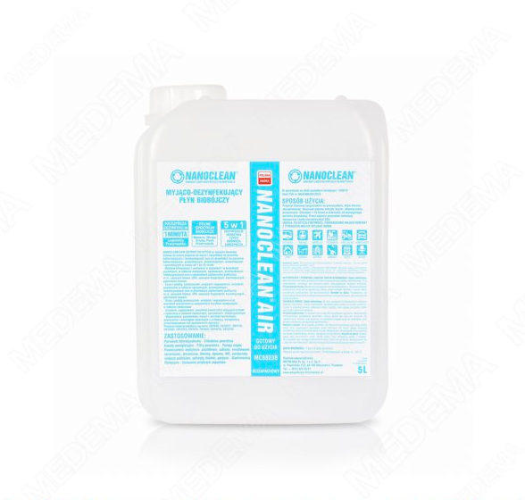 Preparaty do manualnej dezynfekcji powierzchni nano-TECH Nanoclean Air