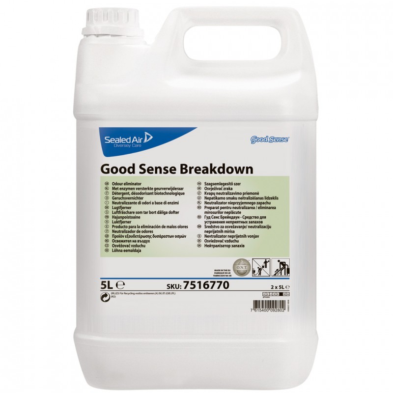 Preparaty myjące do podłóg, wykładzin i tapicerek Diversey Good Sense Breakdown