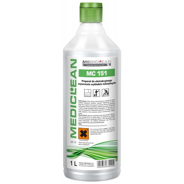Preparaty myjące do podłóg, wykładzin i tapicerek Mediclean MC 151 Carpet Clean Extra