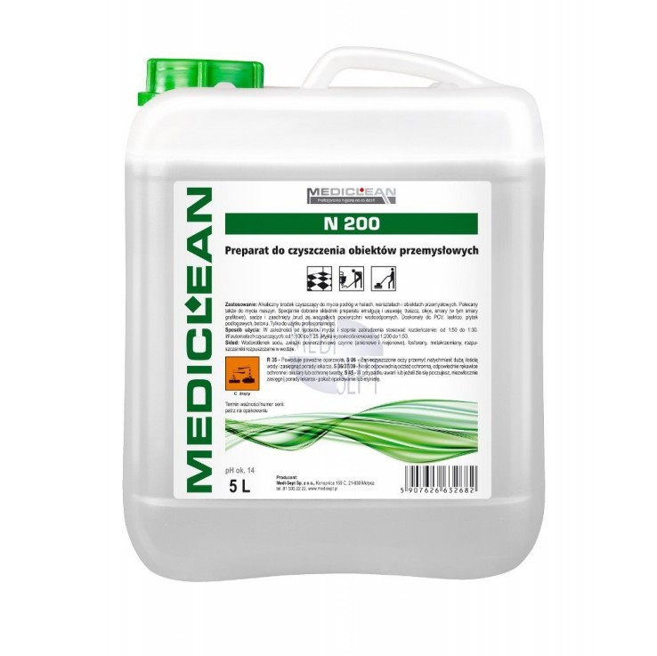 Preparaty myjące do podłóg, wykładzin i tapicerek Mediclean N 200 Brud Clean