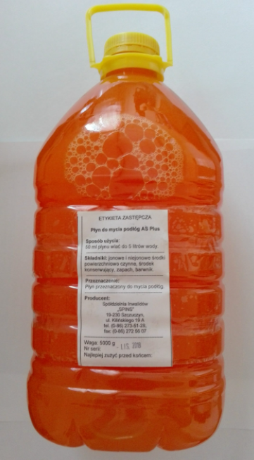 Preparaty myjące do podłóg, wykładzin i tapicerek Spins As Plus