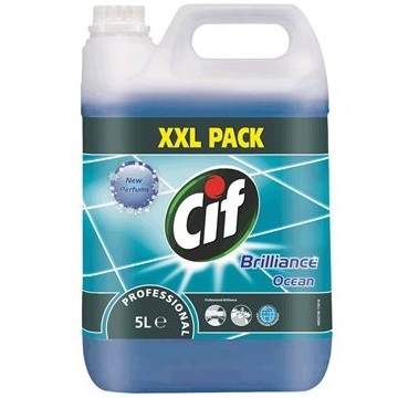 Preparaty myjące do powierzchni ponad podłogowych Diversey Cif Professional Brilliance Ocean