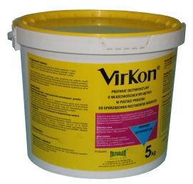 Preparaty myjące do powierzchni ponad podłogowych Naturan Virkon