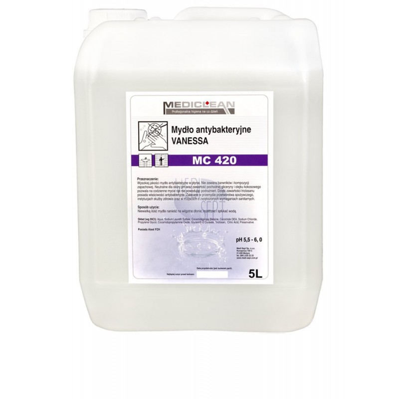 Preparaty myjące do rąk i skóry Mediclean MC 420 Vanessa