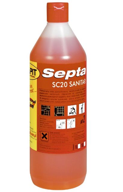 Preparaty myjące do sanitariatów OMAR SC20 SANITAR