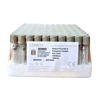 Probówki do zamkniętych systemów pobierania krwi CDRICH Naf/Oxalate
