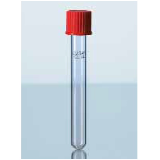 Probówki szklane Duran hodowlane z nakręcaną zakrywką