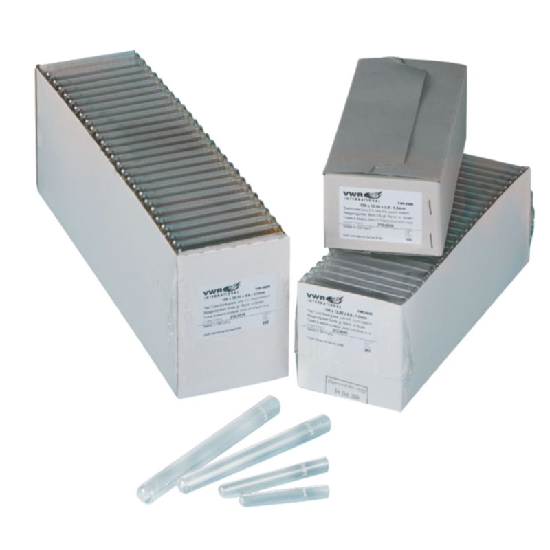 Probówki szklane VWR FIOLAX z obręczami