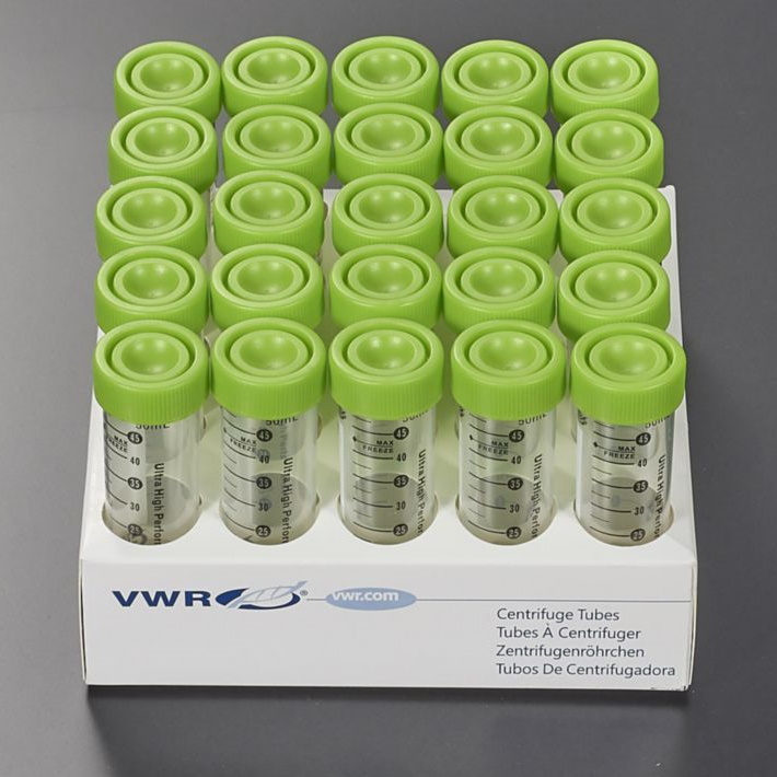Probówki z tworzyw sztucznych VWR wirówkowe Ultra-High Performance