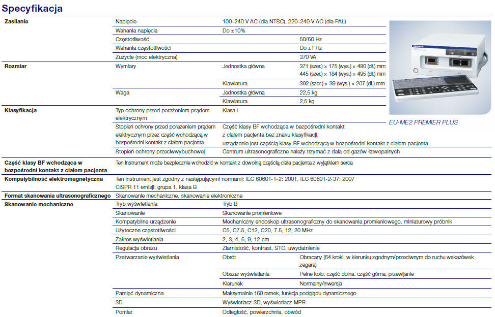 Procesory i źródła światła Olympus EU-ME2