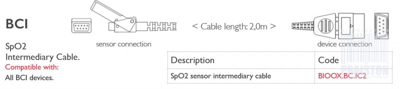 Przedłużacze do czujników SpO2 do kardiomonitorów Biogenesis Do BCI