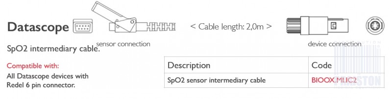 Przedłużacze do czujników SpO2 do kardiomonitorów Biogenesis Do Datascope
