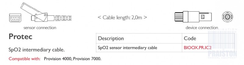 Przedłużacze do czujników SpO2 do kardiomonitorów Biogenesis Do Protec