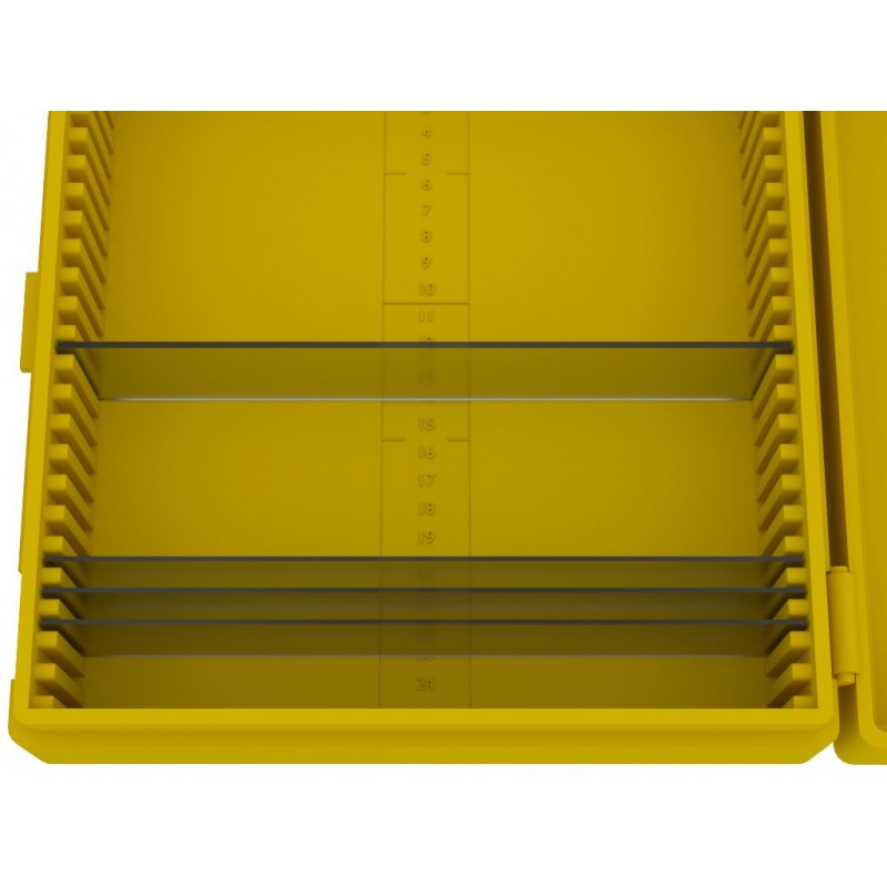 Pudełka na szkiełka mikroskopowe GLW K25