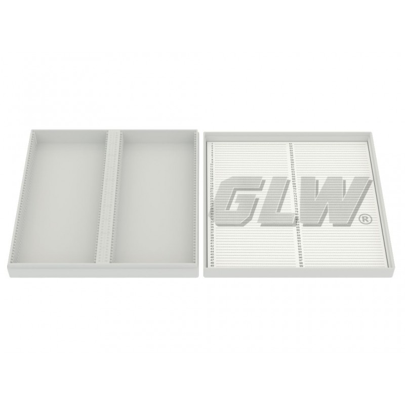 Pudełka na szkiełka mikroskopowe GLW K99